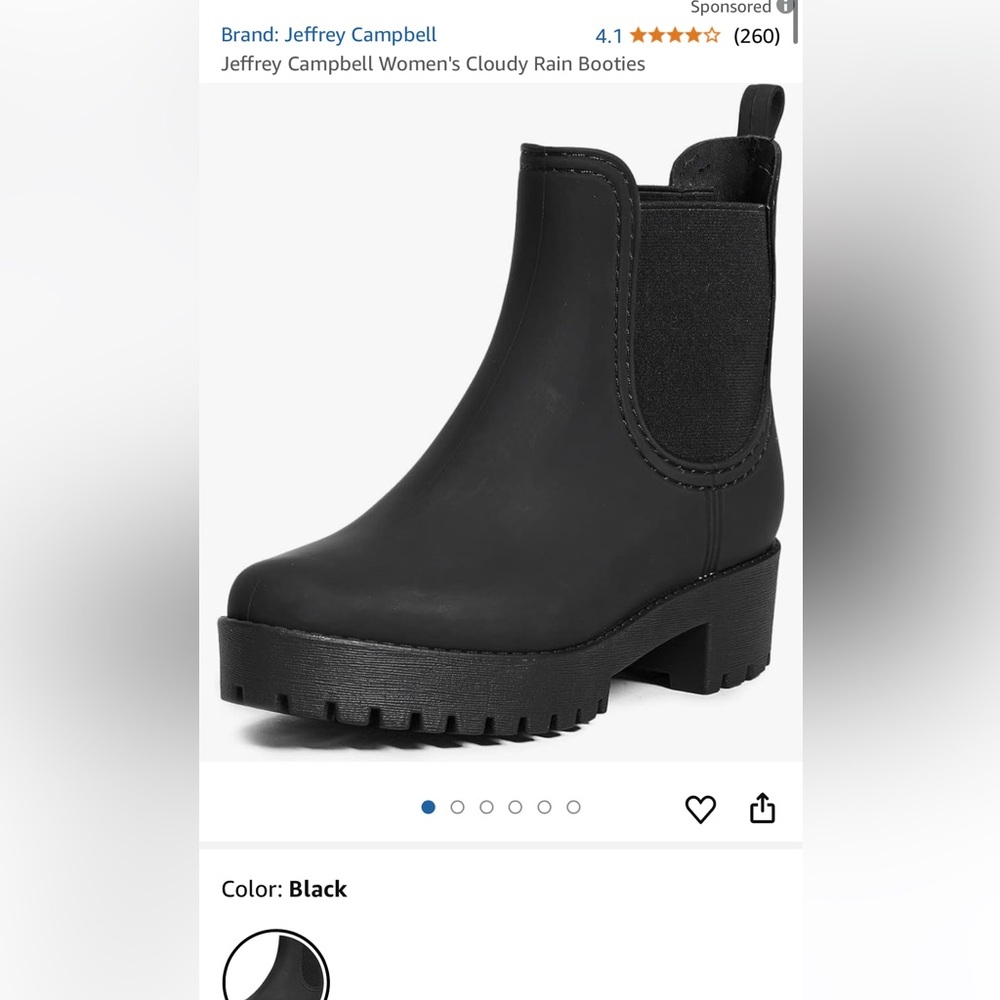 Jeffrey Campbell Women's Cloudy Rain Booties- size 8- slim - Picture 8 of 14